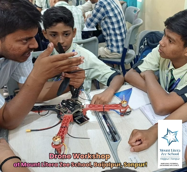 Drone workshop at MLZS hajipur 